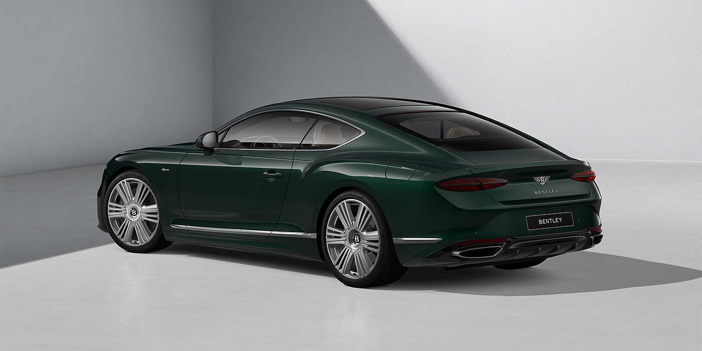 Gohm Sportwagen GmbH | Bentley Singen Bentley Continental GT Azure coupe in Veridian paint and 22" Azure wheels - rear 3/4