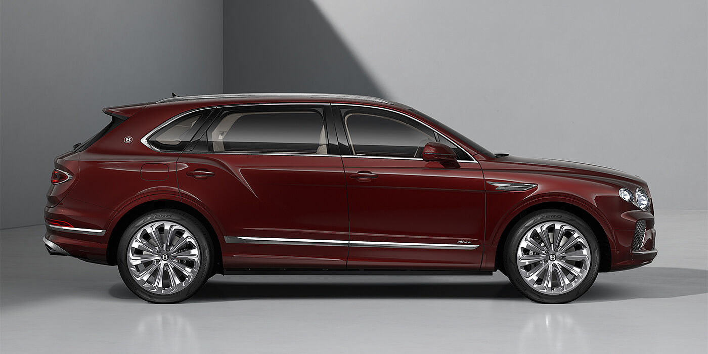 Gohm Sportwagen GmbH | Bentley Singen Bentley Bentayga EWB Azure SUV in Cricket Ball paint and 22" Ten Spoke Polished wheels - profile