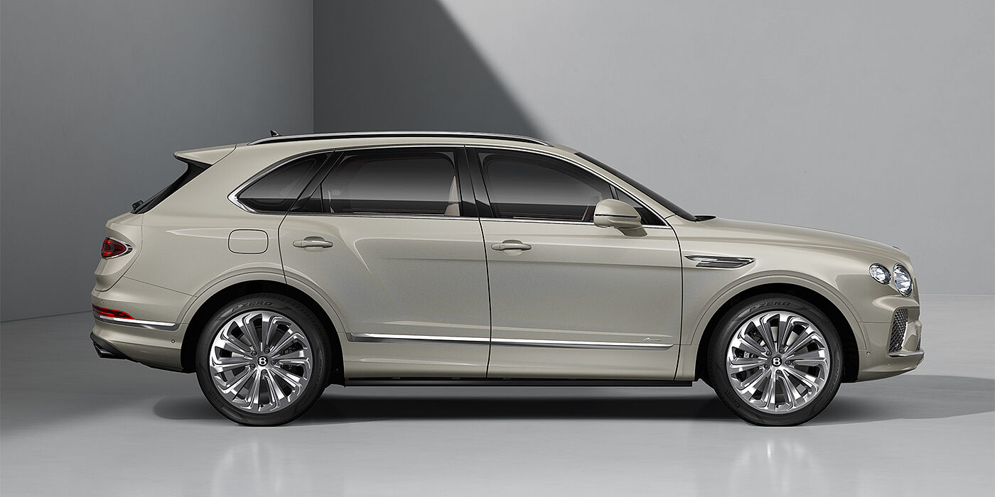 Gohm Sportwagen GmbH | Bentley Singen Bentley Bentayga Azure SUV in White Sand paint and 22" Ten Spoke Polished wheels ls - profile