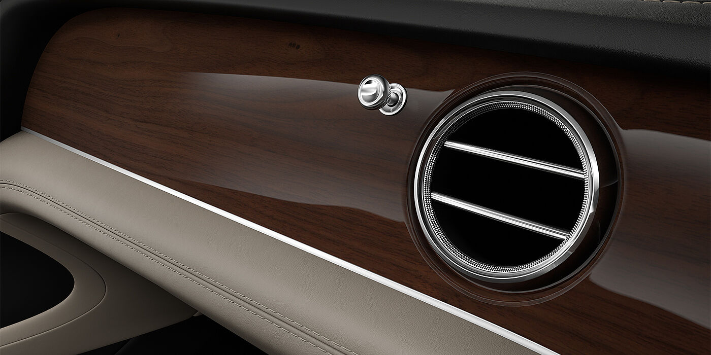 Gohm Sportwagen GmbH | Bentley Singen Bentley Bentayga SUV veneer detail in Crown Cut Walnut 
