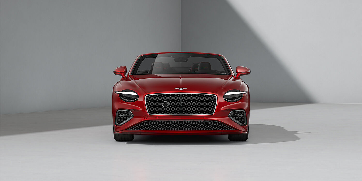 Gohm Sportwagen GmbH | Bentley Singen Bentley Continental GTC Speed convertible in Dragon Red paint and 22" swept spoke wheels - full front