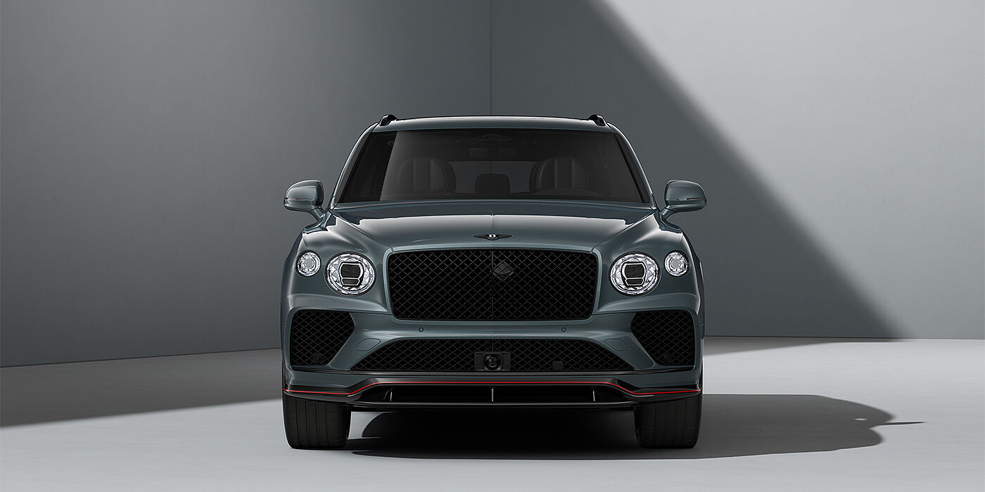 Gohm Sportwagen GmbH | Bentley Singen Bentley Bentayga Speed SUV in Storm Grey Satin paint and 23" Black Painted and Bright Machined Wheels - full front