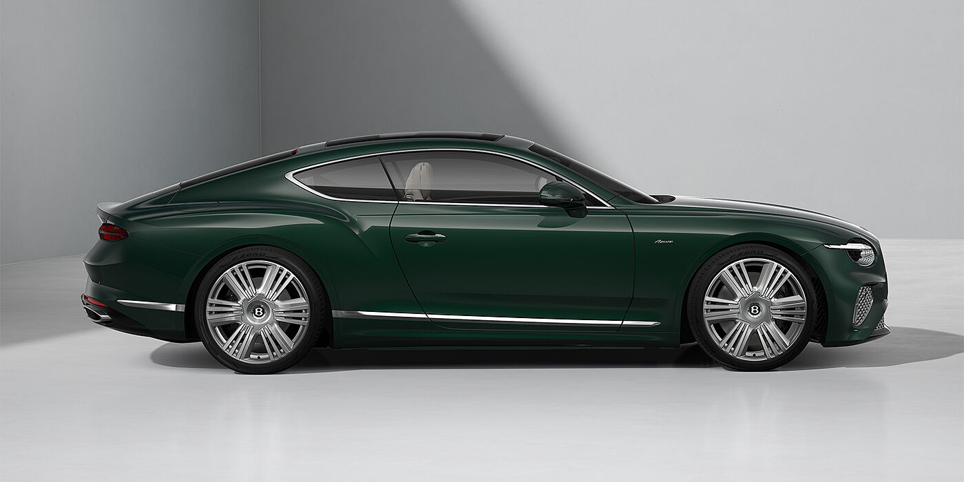 Gohm Sportwagen GmbH | Bentley Singen Bentley Continental GT Azure coupe in Veridian paint and 22" Azure wheels - profile