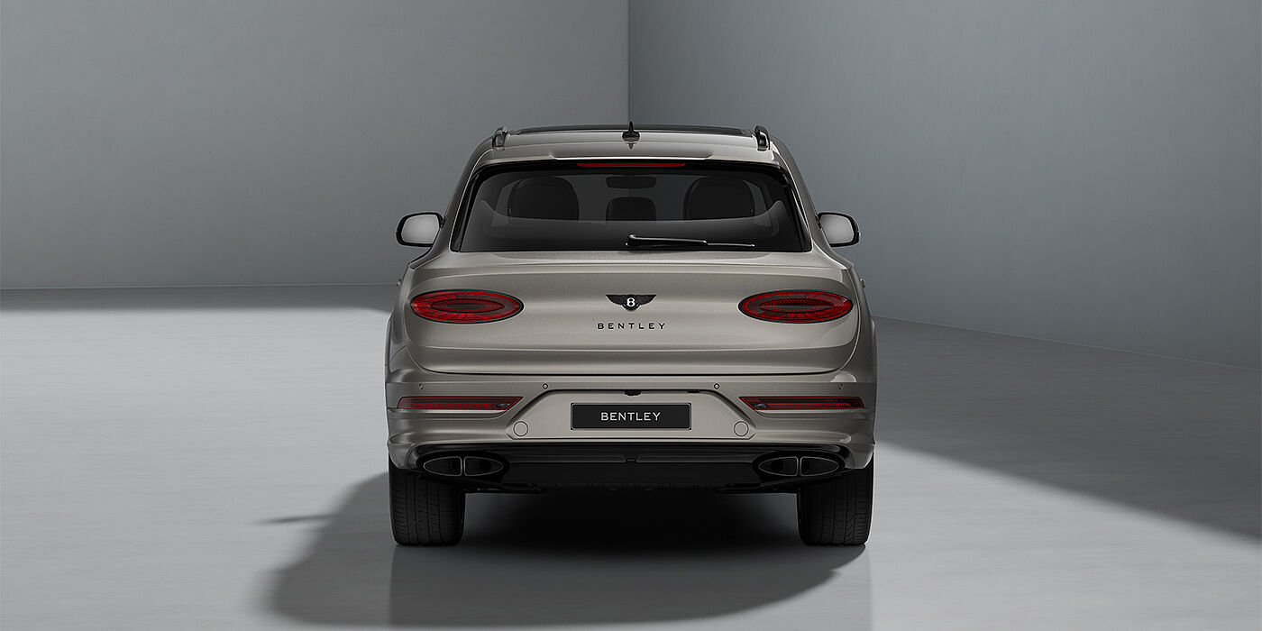 Gohm Sportwagen GmbH | Bentley Singen Bentayga EWB Artenara Edition SUV in Pale Brodgar paint with 22" Mulliner Gloss black wheel full rear