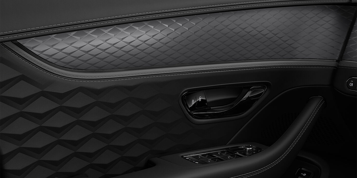 Gohm Sportwagen GmbH | Bentley Singen New Bentley Flying Spur Speed sedan door interior in Gravity Grey and Beluga black hides