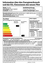Bentley Flying Spur Black Edition 2024 information über den energieverbrauch und die co2-emissionen des neuen pkw