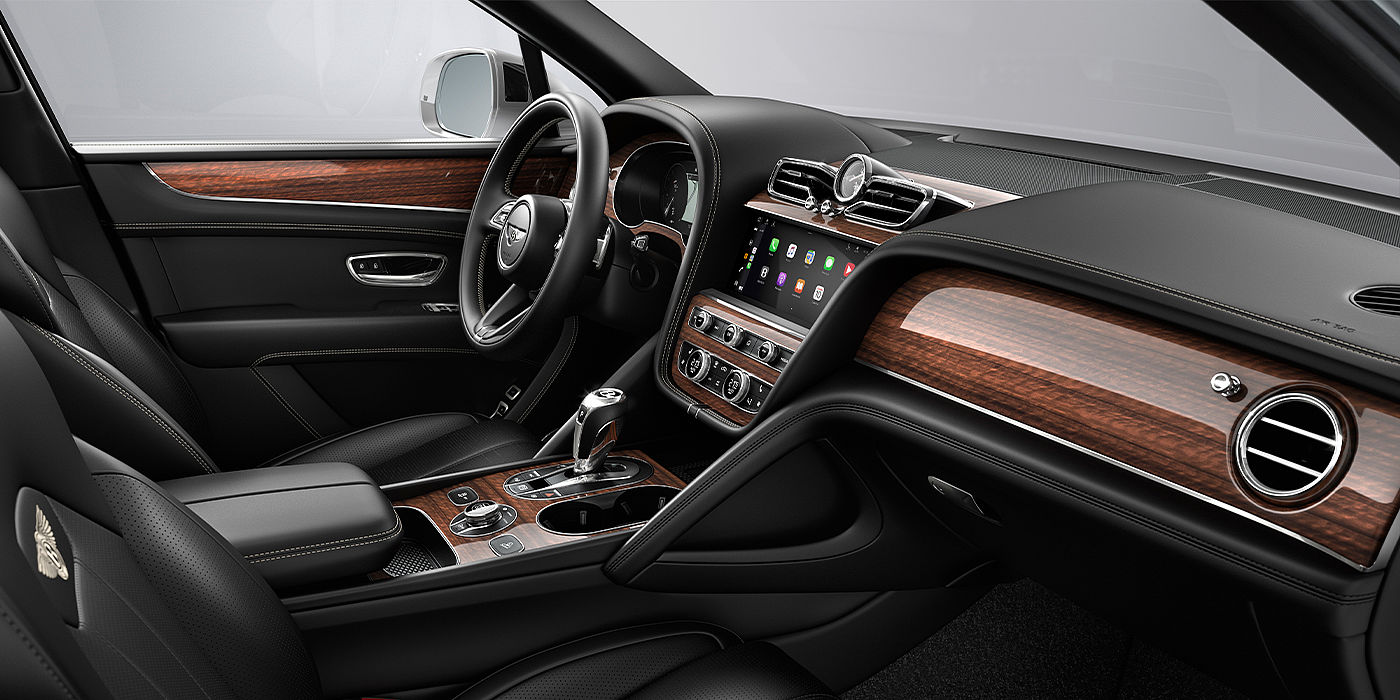 Gohm Sportwagen GmbH | Bentley Singen Bentley Bentayga SUV front interior in Beluga black hide