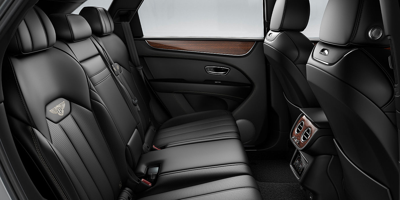 Gohm Sportwagen GmbH | Bentley Singen Bentley Bentayga SUV rear interior in Beluga black hide