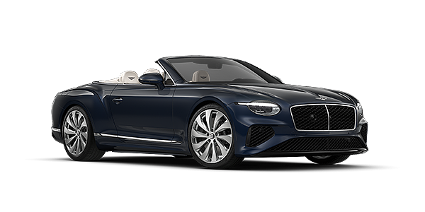 Gohm Sportwagen GmbH | Bentley Singen Bentley Continental GTC convertible in Dark Sapphire paint and 22" Ten Spoke wheels - front 3/4