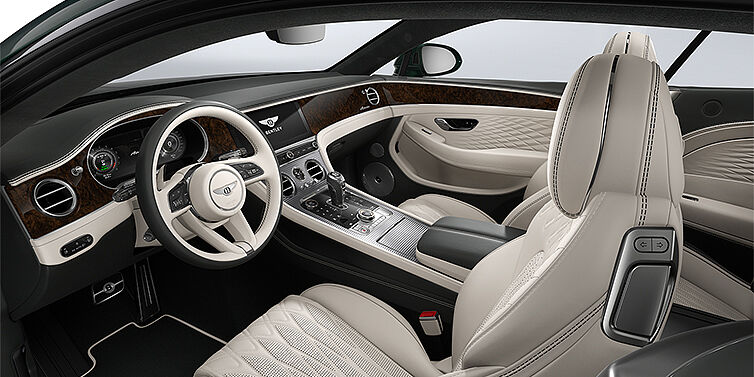 Gohm Sportwagen GmbH | Bentley Singen Bentley Continental GT Azure coupe front interior in Linen and Cumbrian Green hides