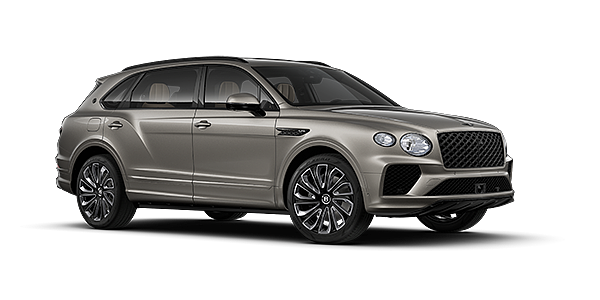 Gohm Sportwagen GmbH | Bentley Singen Bentayga EWB Artenara Edition SUV in Pale Brodgar paint with 22" Mulliner Gloss black wheel front 3/4