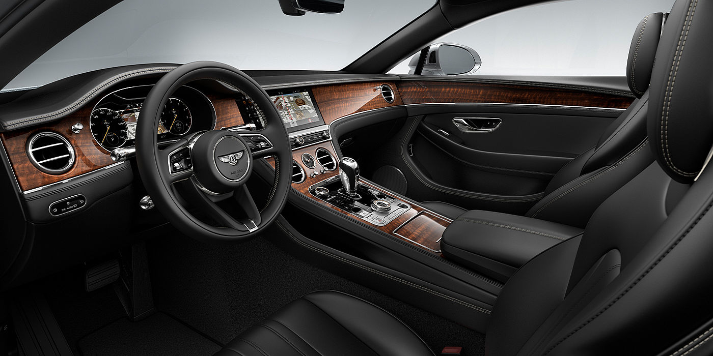 Gohm Sportwagen GmbH | Bentley Singen Bentley Continental GT coupe front interior in Beluga black hide