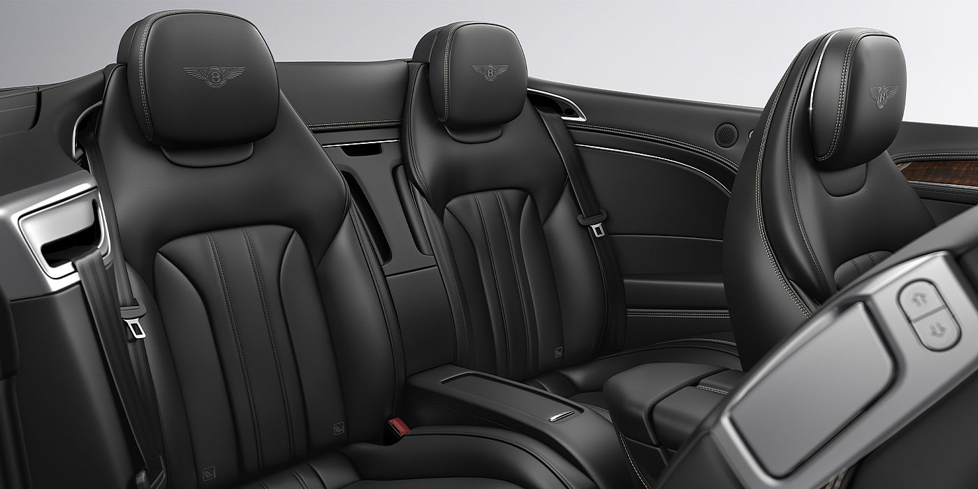 Gohm Sportwagen GmbH | Bentley Singen Bentley Continental GTC convertible rear interior in Beluga black hide