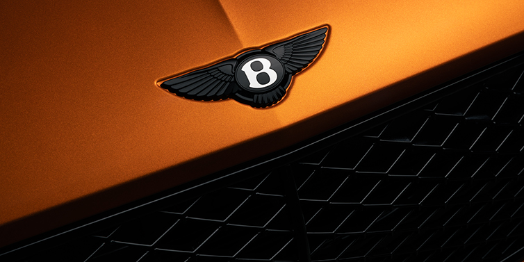 Gohm Sportwagen GmbH | Bentley Singen Bentley Continental GT coupe bonnet close up with black Bentley Wings bonnet badge