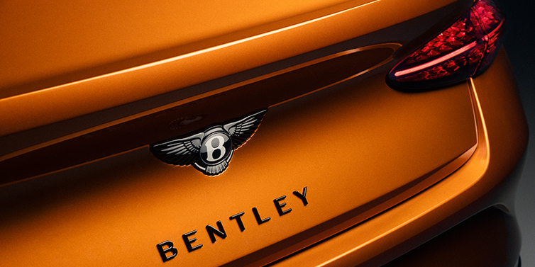 Gohm Sportwagen GmbH | Bentley Singen Bentley Continental GTC Black Edition convertible rear boot detail with Black Bentley Wings badge
