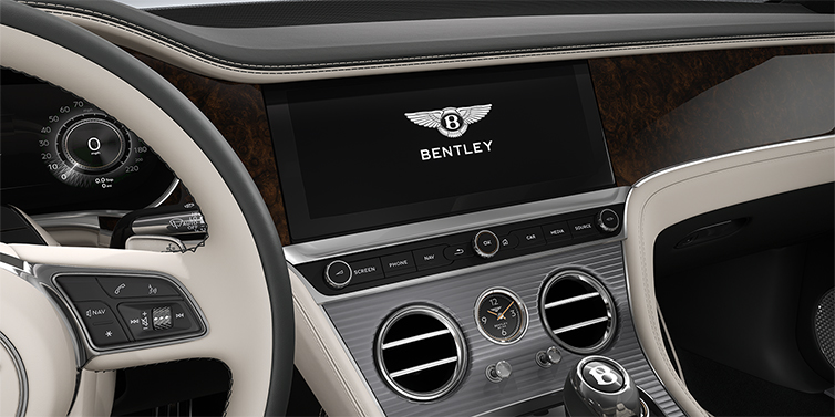 Gohm Sportwagen GmbH | Bentley Singen Bentley Continental GT Azure coupe centre console in Linen and Cumbrian Green hides