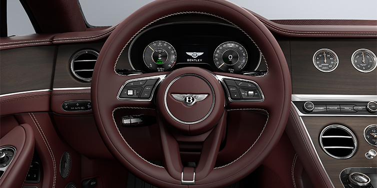 Gohm Sportwagen GmbH | Bentley Singen Bentley Continental GT coupe steering wheel in Cricket ball hide